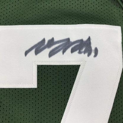 Autographed/Signed Davante Adams Green Bay Green Football Jersey JSA COA #2