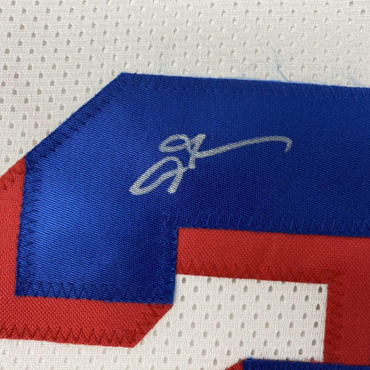 Autographed/Signed Allen Iverson Philadelphia White Current Basketball Jersey PSA/DNA COA