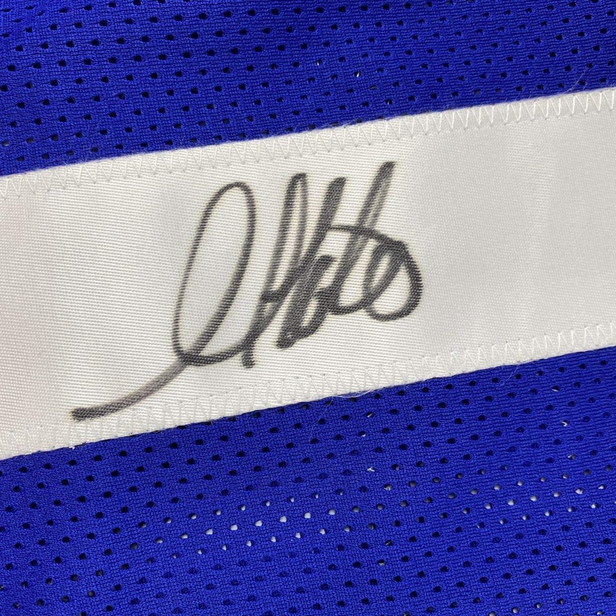 Autographed/Signed Golden Tate III New York Blue Football Jersey PSA/DNA COA