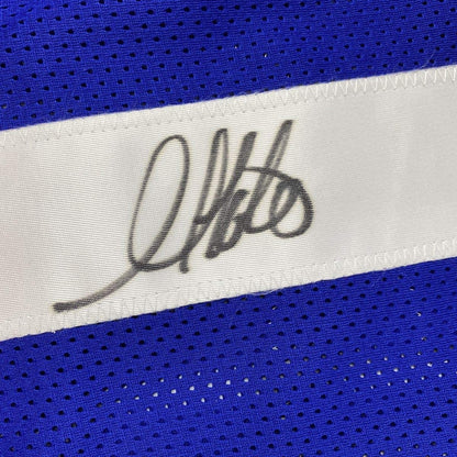 Autographed/Signed Golden Tate III New York Blue Football Jersey PSA/DNA COA