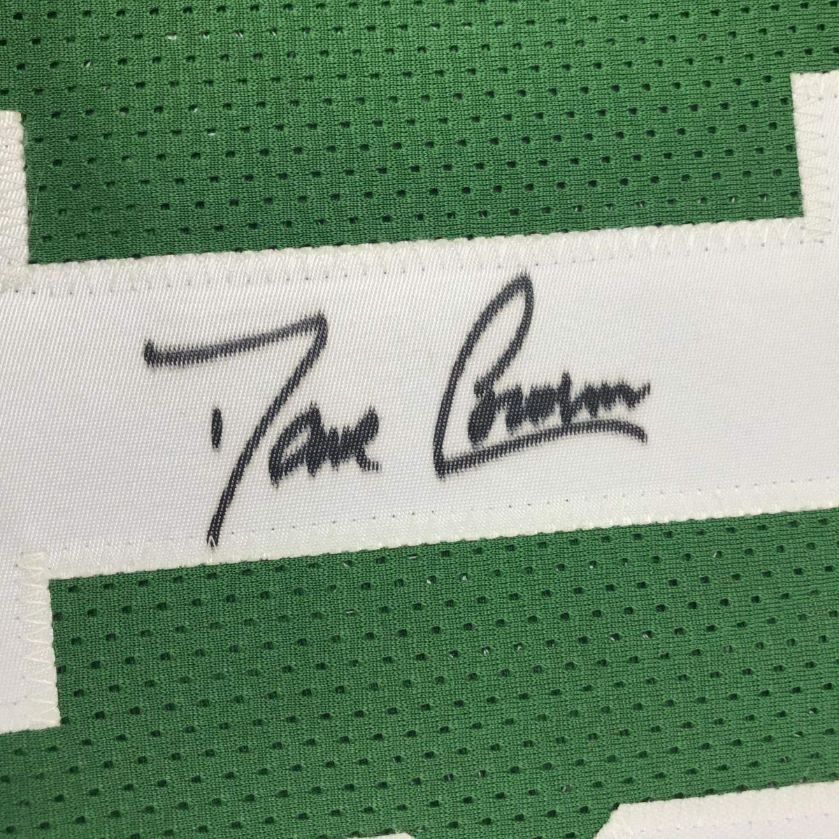 Framed Autographed/Signed Dave Cowens 35x39 Boston Green Basketball Jersey PSA/DNA COA