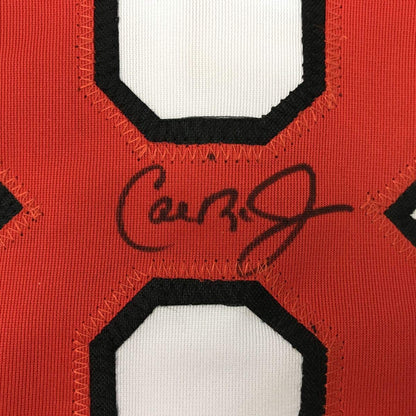 Autographed/Signed Cal Ripken Jr. Baltimore White Baseball Jersey JSA COA