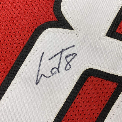 Autographed/Signed Lamar Jackson Louisville Red College Football Jersey JSA COA