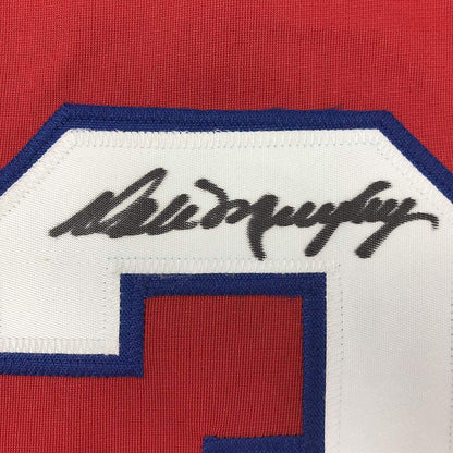 Autographed/Signed Dale Murphy Atlanta Red Baseball Jersey JSA COA