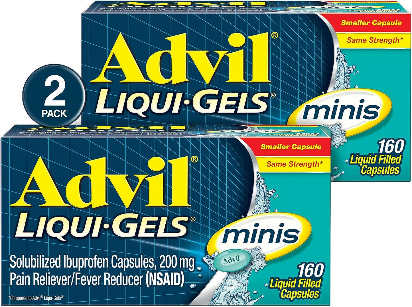 Advil Pain Reliever and Fever Reducer, Pain Relief Medicine with Ibuprofen 200mg for Headache, Backache, Menstrual Pain and Joint Pain Relief - 300 Coated Tablets