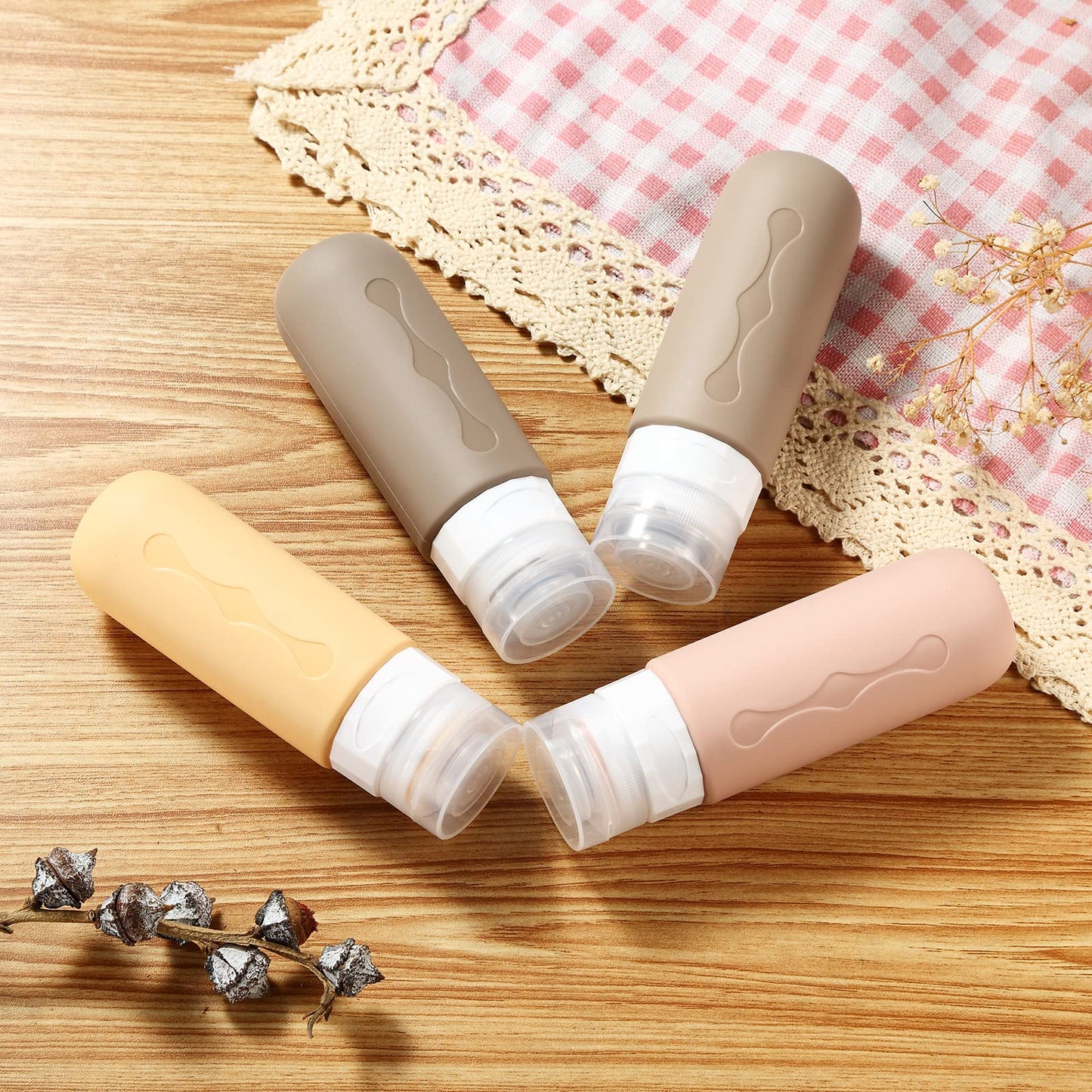 Travel Bottles Leak Proof BPA Free Toiletries Tsa Approved Travel Size 3 oz,90ml