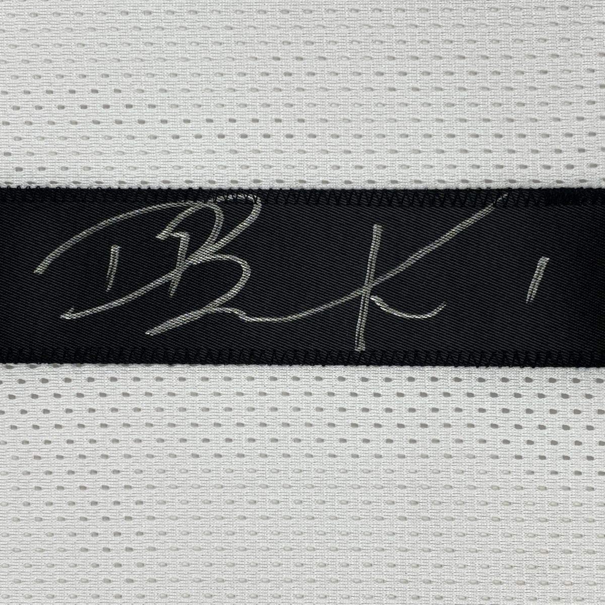 Autographed/Signed Devin Booker Phoenix White Basketball Jersey JSA COA