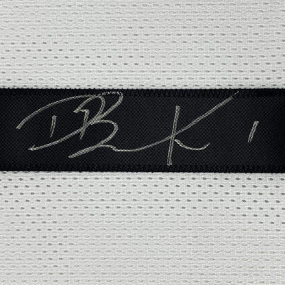 Autographed/Signed Devin Booker Phoenix White Basketball Jersey JSA COA