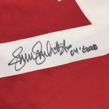 Autographed/Signed Jennie Finch 04 Gold Red Team USA Softball Jersey JSA COA