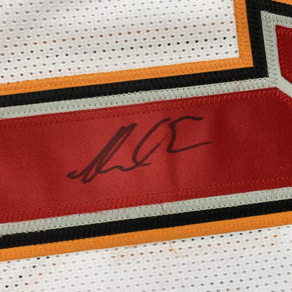 Autographed/Signed Mike Evans Tampa Bay White Football Jersey PSA/DNA COA