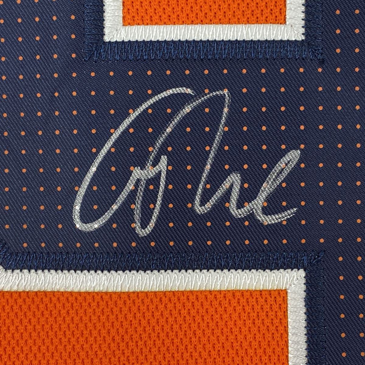 Autographed/Signed Connor McDavid Edmonton Orange Hockey Jersey Beckett BAS COA