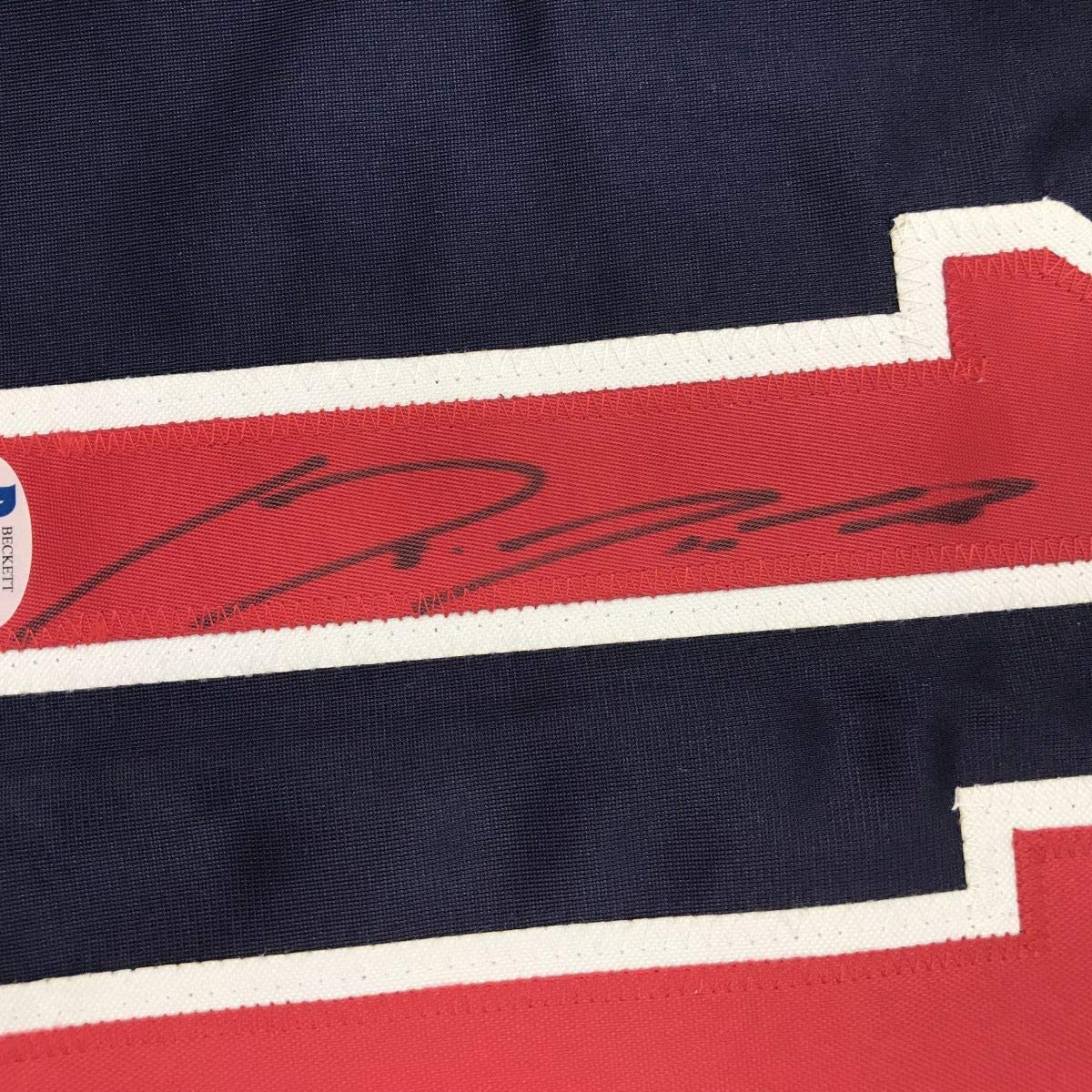 Autographed/Signed Jose Ramirez Cleveland Blue Baseball Jersey Beckett BAS COA