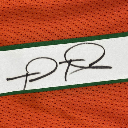 Autographed/Signed Tua Tagovailoa Miami Orange Football Jersey Beckett BAS COA