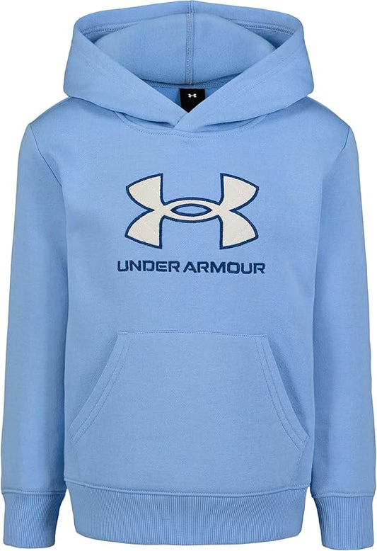 Under Armour UA RIVAL LOGO HOODIE, Horizon Blue/Quilt Logo, 7