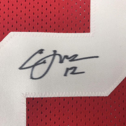 Autographed/Signed Cardale Jones Ohio State Red College Football Jersey JSA COA