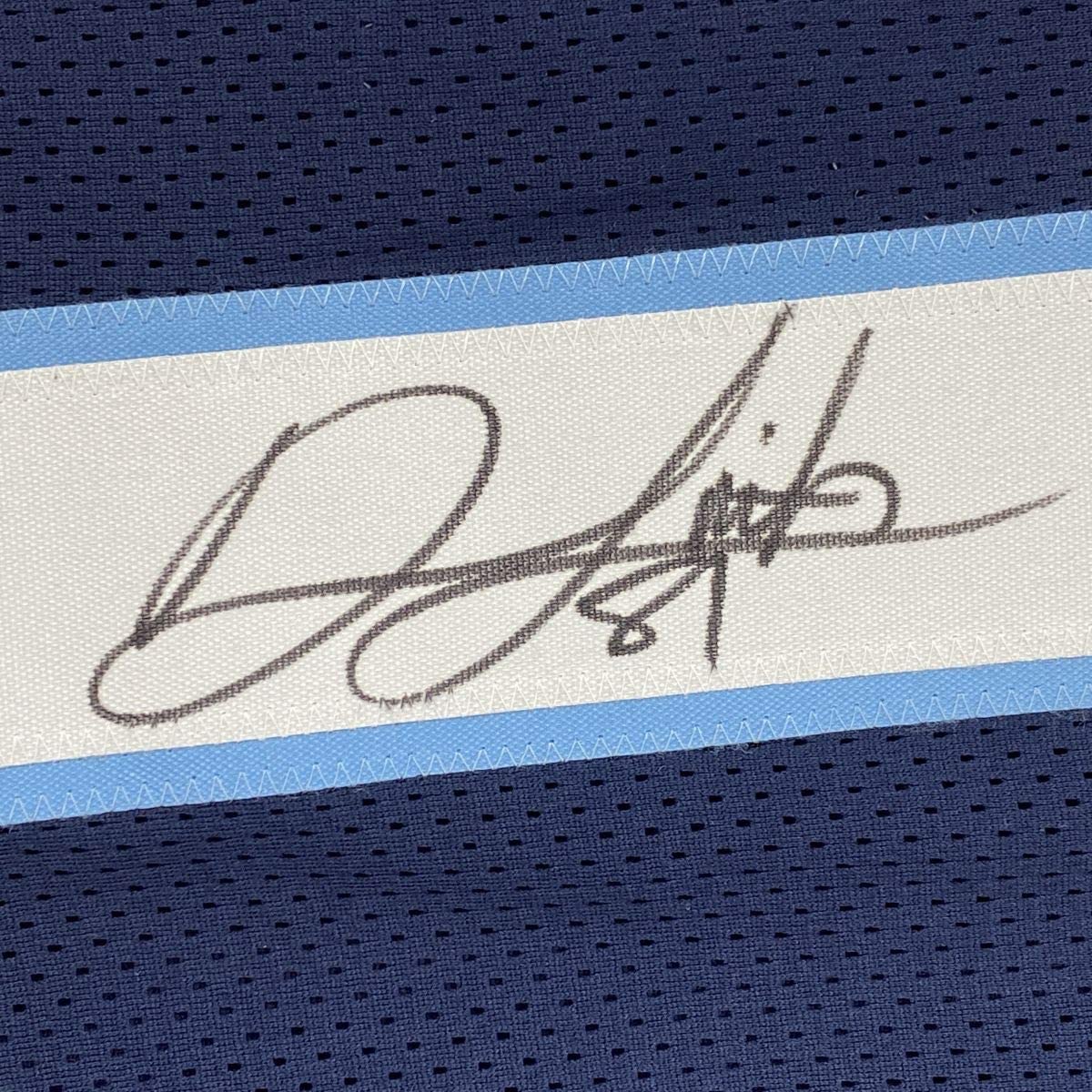 Autographed/Signed Jonnu Smith Tennessee Dark Blue Football Jersey Beckett BAS COA