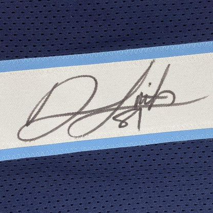 Autographed/Signed Jonnu Smith Tennessee Dark Blue Football Jersey Beckett BAS COA