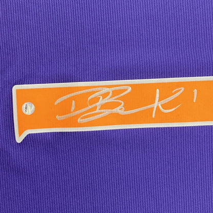 Autographed/Signed Devin Booker Phoenix Purple Basketball Jersey Steiner Sports COA