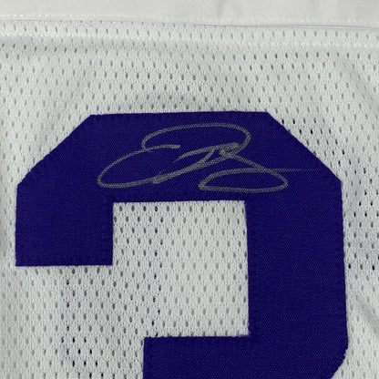 Framed Autographed/Signed Odell Beckham Jr. & Jarvis Landry 35x39 LSU White College Football Jersey JSA COA