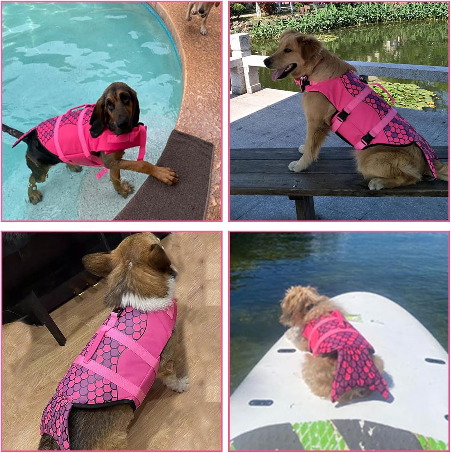 Dog life jacket pet swiming wear