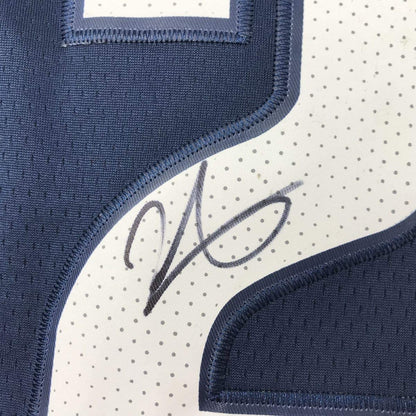 Autographed/Signed Blake Griffin Detroit Dark Blue Basketball Jersey JSA COA