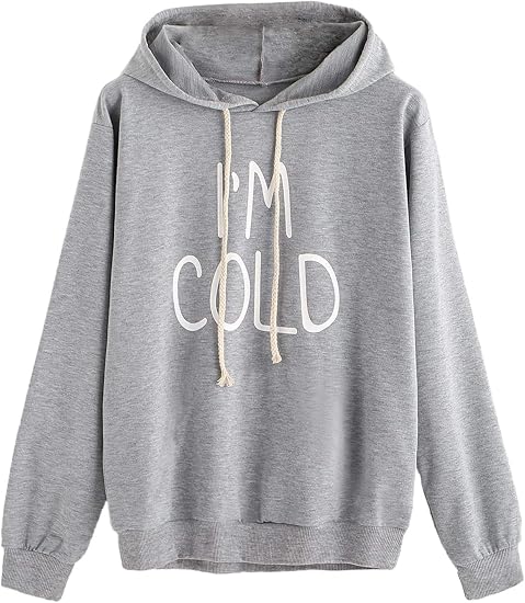 SweatyRocks Women's Hoodies Long Sleeve Pullover Drawstring Sweatshirt Hoodies with Pocket