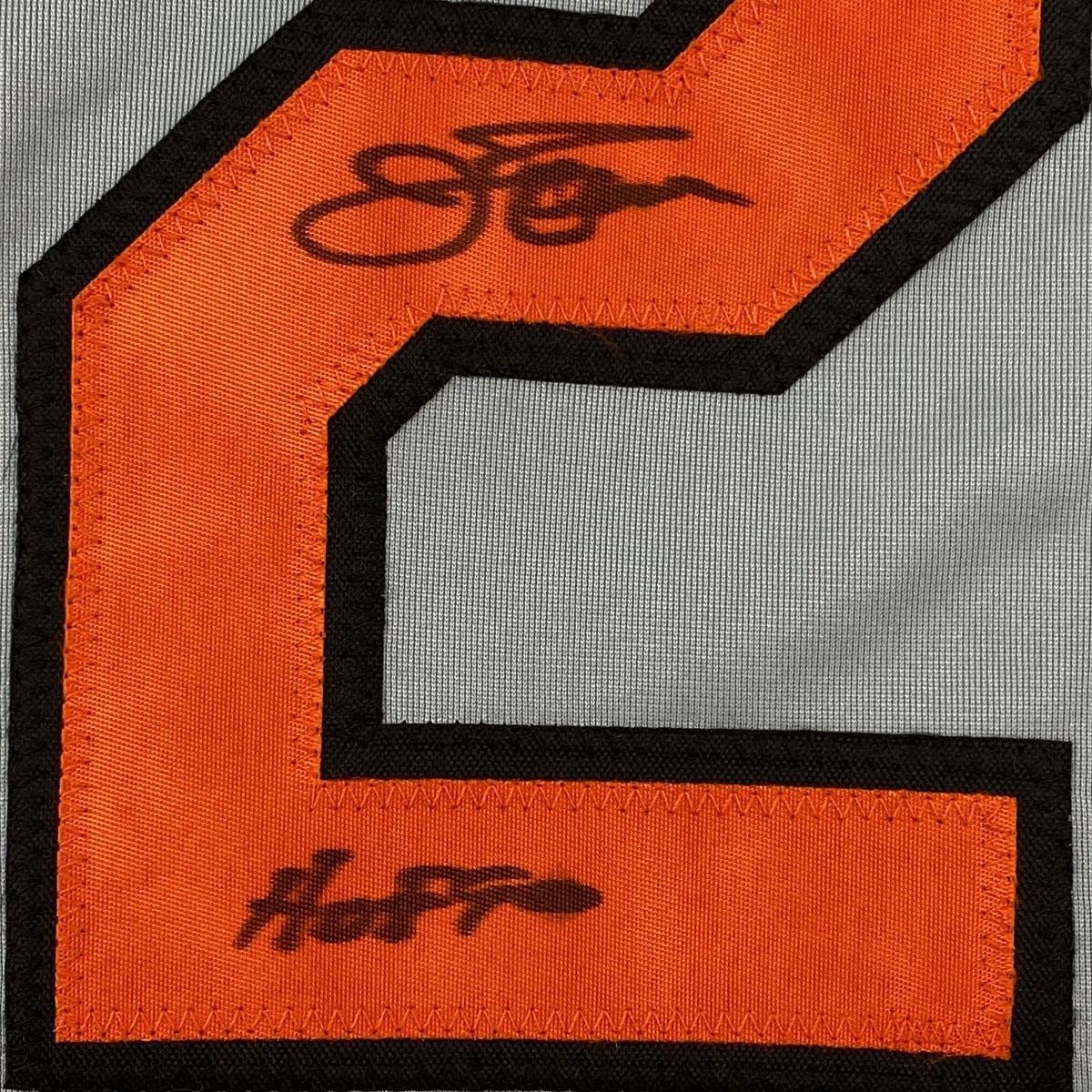 Autographed/Signed Jim Palmer HOF 1990 Baltimore Grey Baseball Jersey JSA COA
