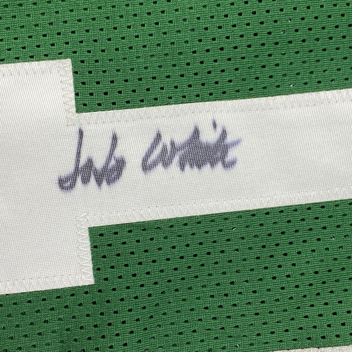 Autographed/Signed Jo Jo JoJo White Boston Green Basketball Jersey JSA COA