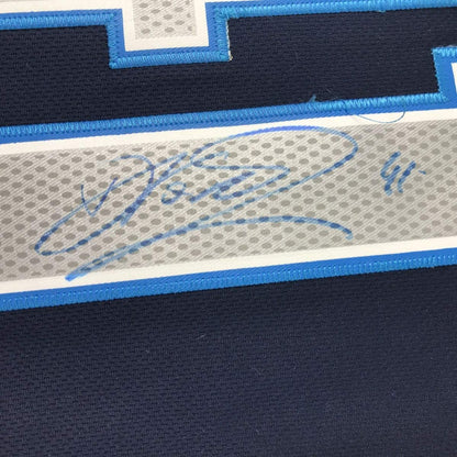 Autographed/Signed Dirk Nowitzki Dallas Dark Blue Basketball Jersey JSA COA