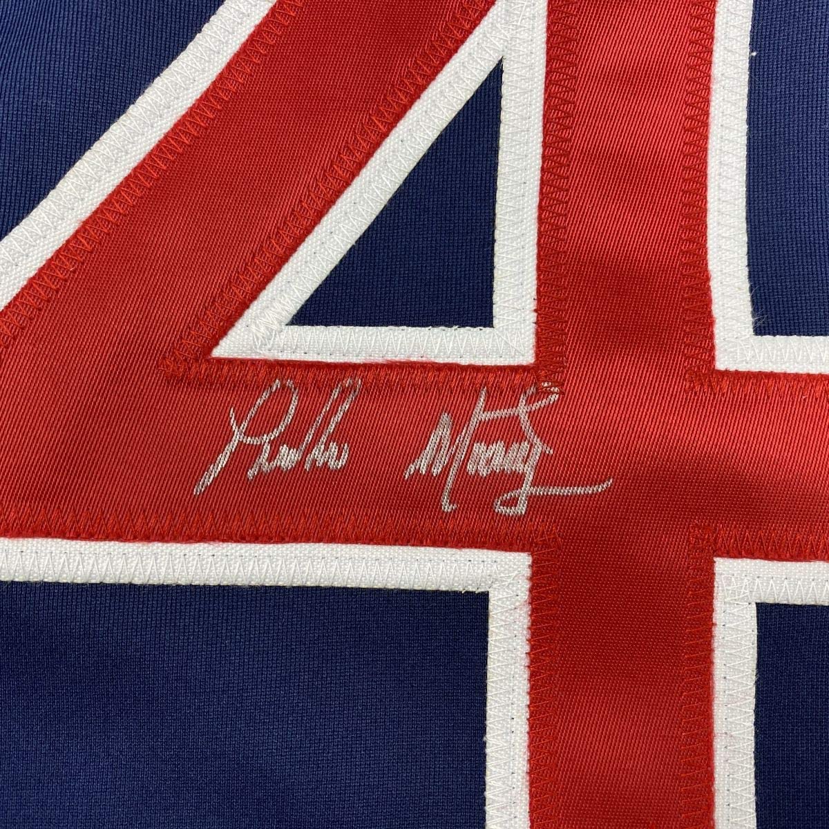 Autographed/Signed Pedro Martinez Boston Blue Baseball Jersey JSA COA