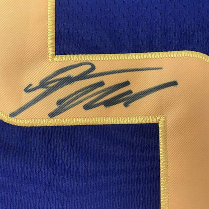 Autographed/Signed Donovan Mitchell Utah Blue Basketball Jersey JSA COA