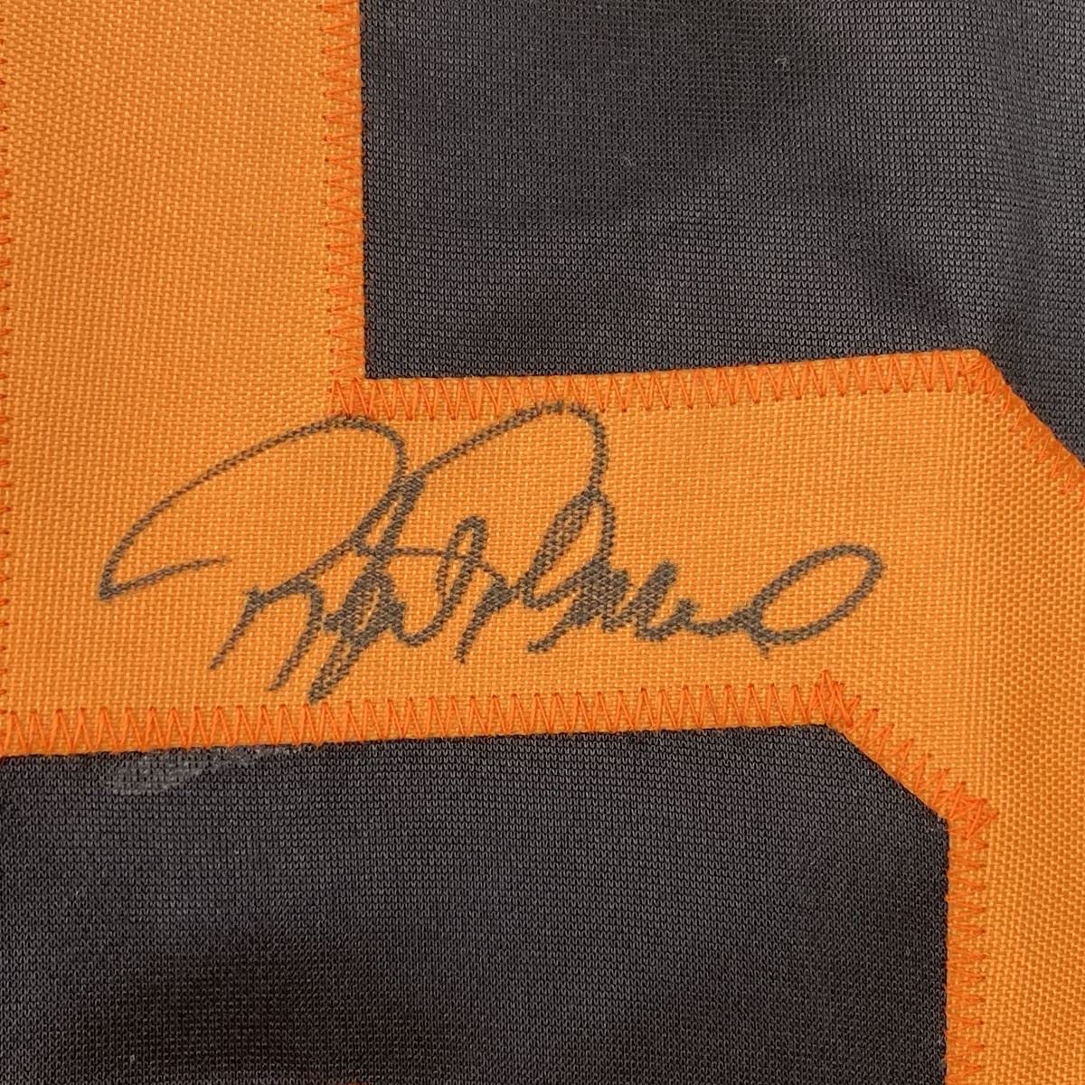 Autographed/Signed Rafael Palmeiro Baltimore Black Baseball Jersey JSA COA