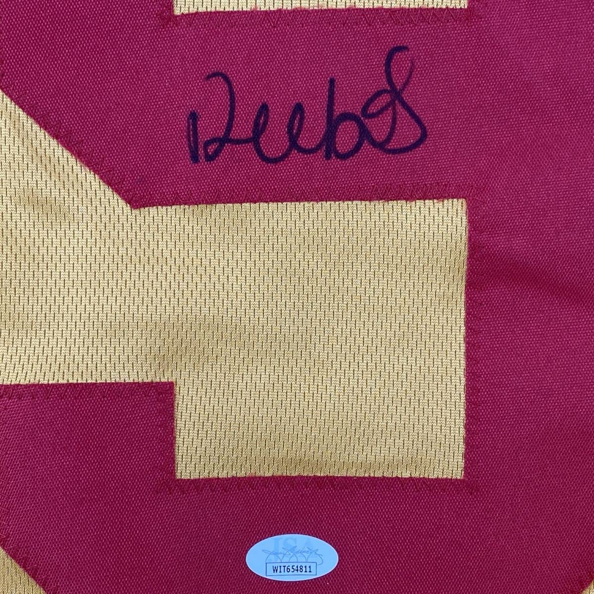 Autographed/Signed Deebo Samuel San Francisco Gold Football Jersey JSA COA