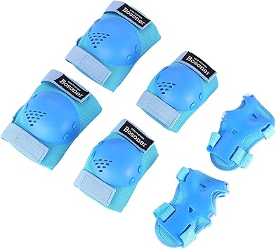 BOSONER Kids/Youth Knee Pads Elbow Pads Wrist Guards Set for 3-15 Years, Child Protective Gear Set for Roller Skates, Cycling, BMX Bike, Skateboard, Inline Skating, Scooter Riding Sports‰Û_