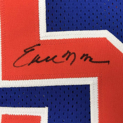 Autographed/Signed Earl Monroe New York Blue Basketball Jersey JSA COA