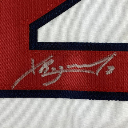 Autographed/Signed Xander Bogaerts Boston White Baseball Jersey PSA/DNA COA