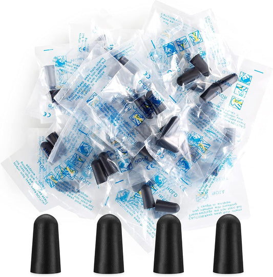 50 Pairs Earplugs for Noise Canceling Ear Plugs for Sleep Work Snoring Sound Canceling Blocking Construction Loud Noise Reducing Soft Foam Earplugs