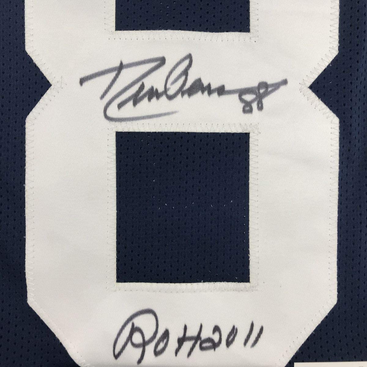 Autographed/Signed Drew Pearson ROH 2011 Dallas Thanksgiving Day Football Jersey JSA COA
