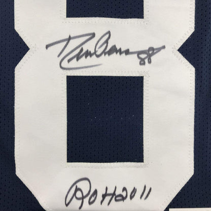 Autographed/Signed Drew Pearson ROH 2011 Dallas Thanksgiving Day Football Jersey JSA COA