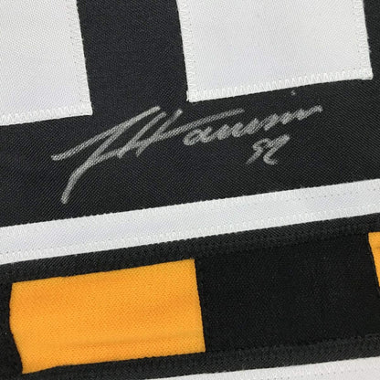 Autographed/Signed James Harrison Pittsburgh Bumble Bee Football Jersey JSA COA