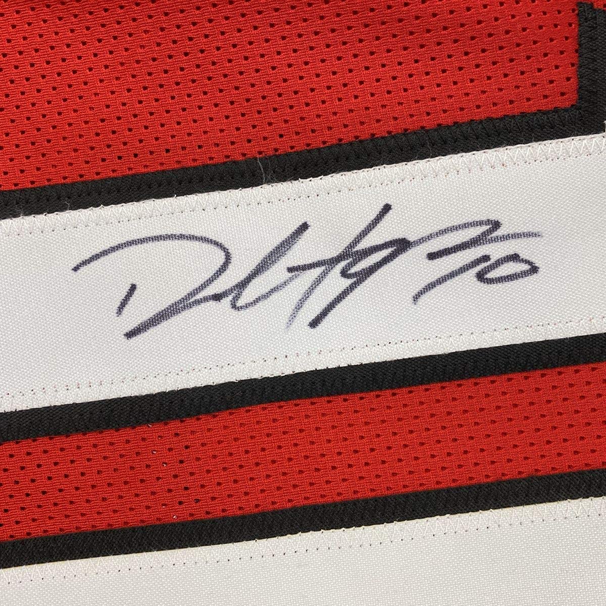 Autographed/Signed DeAndre Hopkins Arizona Red Football Jersey JSA COA