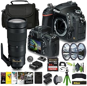 Nikon D750 FX-Format Digital SLR Camera + EN-EL15C Battery + Memory Card Wallet + Extreme PRO 64GB Card + Photo Editing Software AF-S NIKKOR 200-500mm f/5.6E ED VR Lens + More