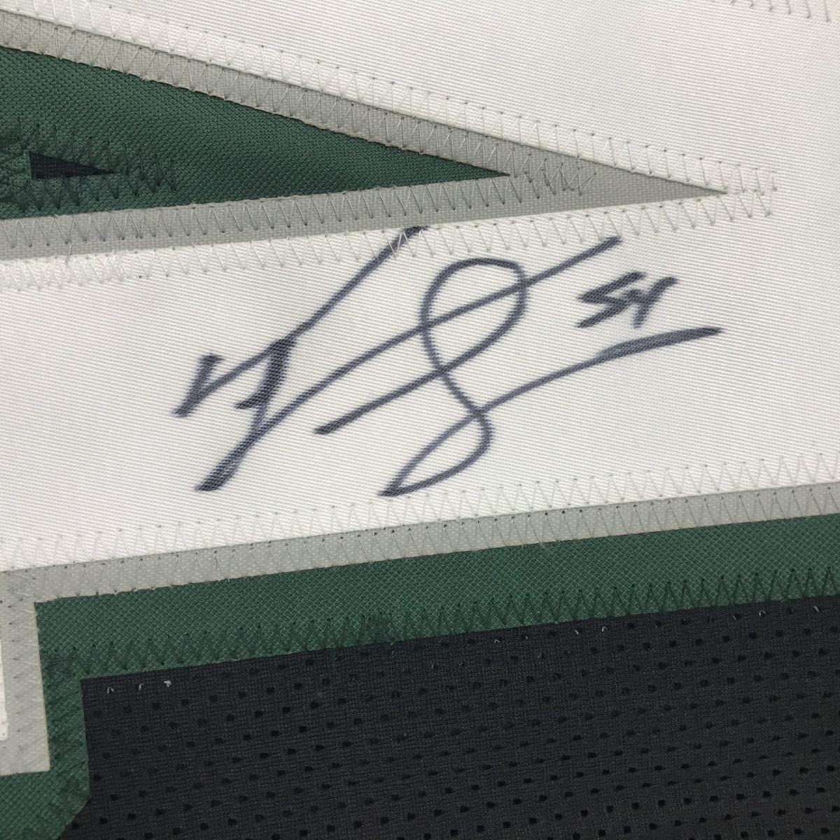 Autographed/Signed Jeremiah Trotter Philadelphia Black Football Jersey JSA COA