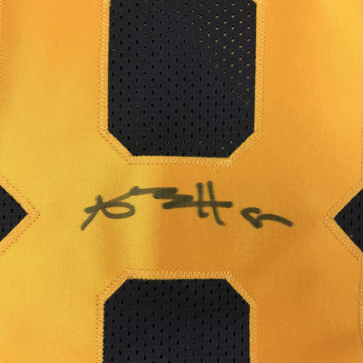 Autographed/Signed Antonio Brown Pittsburgh Color Rush Black Football Jersey Beckett BAS COA