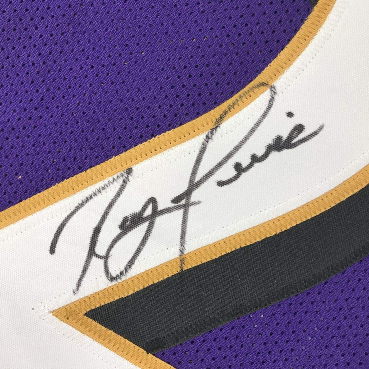Autographed/Signed Ray Lewis Baltimore Purple Football Jersey JSA COA