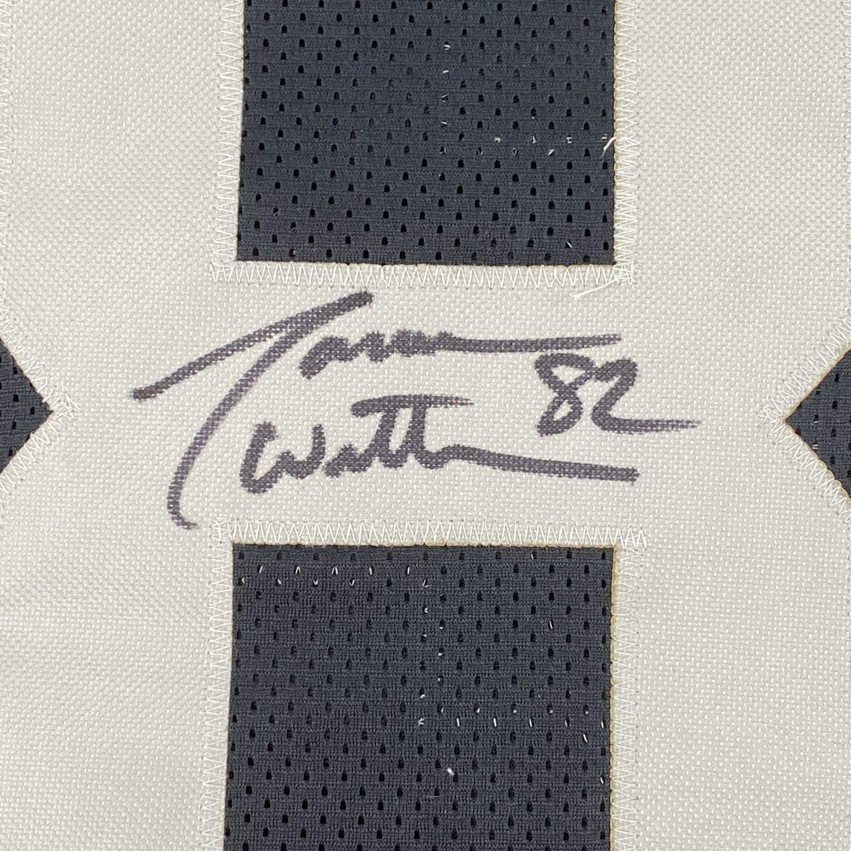 Autographed/Signed Jason Witten Las Vegas Oakland Black Football Jersey Beckett BAS COA