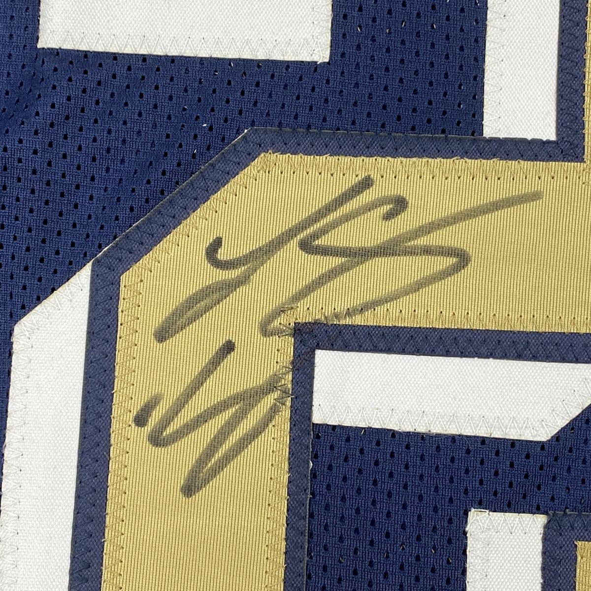 Autographed/Signed LeSean McCoy Pittsburgh Blue College Football Jersey JSA COA