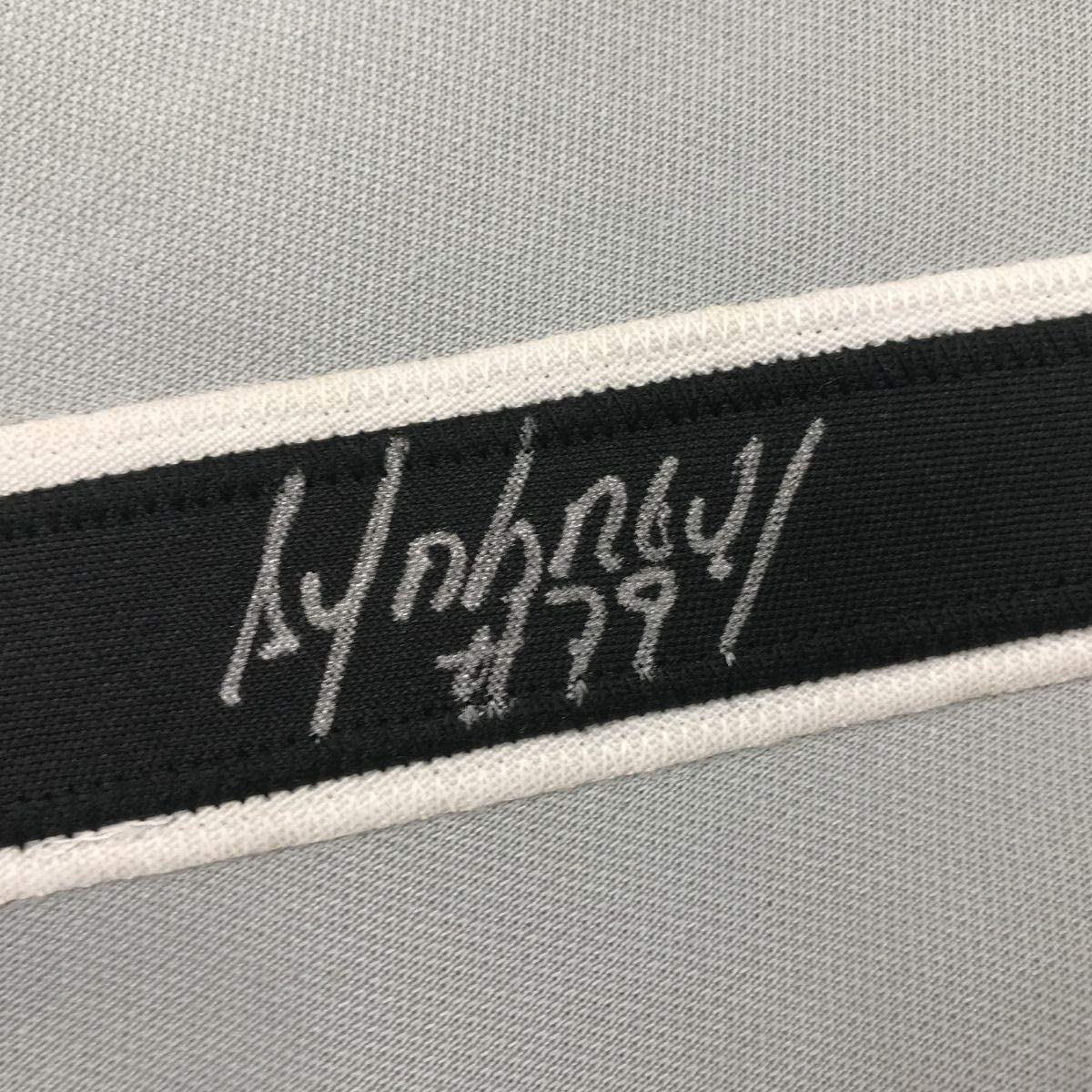 Autographed/Signed Jose Abreu Chicago Sox Grey Baseball Jersey PSA/DNA COA