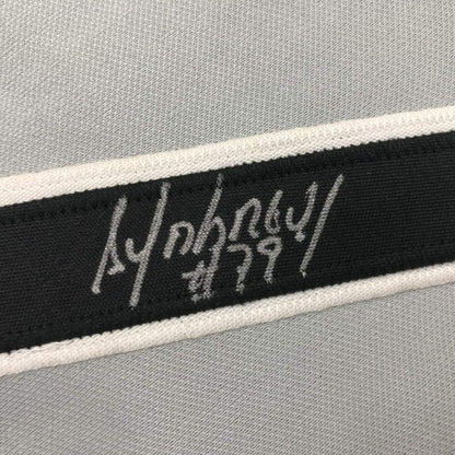 Autographed/Signed Jose Abreu Chicago Sox Grey Baseball Jersey PSA/DNA COA