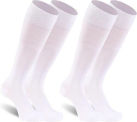 Unisex Soccer Socks, Knee High Solid Baseball Football Sports Team Socks